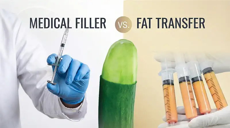 Safe Penile Enlargement: Medical Fillers vs. Fat Transfer